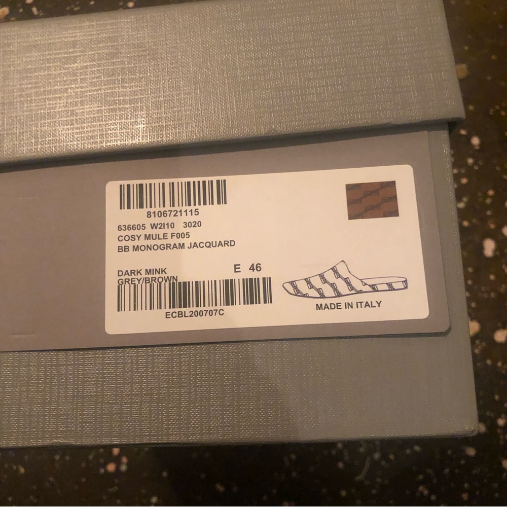 BALENCIAGA Cosy Mules Dark Mink Grey Brown - Picture 5 of 9